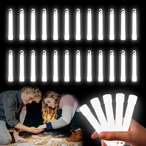24 pk Ultra Bright Glow Sticks Bulk, Glow in The Dark 4 inch Emergency Light Stick, Vibrant Colors Light Up Sticks for Hurricane Supplies Camping Survival Fishing Neon Party Favors in Saudi Arabia