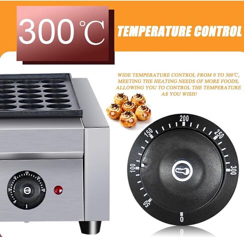 Electric Takoyaki Maker, Commercial Takoyaki Maker,with Takoyaki Tools, Temperature Control Range 0-300℃, For Cafes Bakery Shops (a) A in Saudi Arabia
