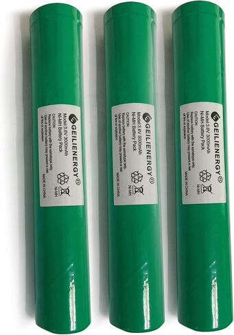 3.6V 3000mAh Ni-MH Battery (3PACK) Compatible with Streamlight Stinger 75375 75175 LED HP, XT,DS,PolyStinger, Pelican M9, FL126 Flashlight in Kuwait