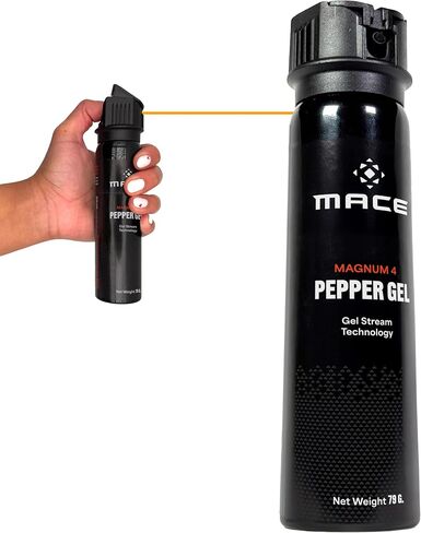 Mace Pepper Gel - Max Police Strength with UV Dye, No Wind Blowback, Long Range Protection, Personal Security & Home Defense Pepper Spray Gel for Women & Men in Saudi Arabia