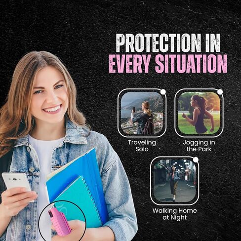 Police Magnum Belt Clip Pepper Spray Combo Safety Kit- Maximum Heat Strength OC with Pink Pocket Knife Self Defense- Made in The USA- 1 Pack Soft Pink H.S & PNK KNF in Saudi Arabia