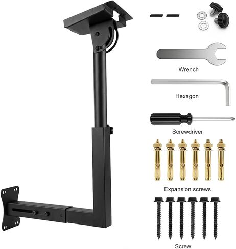 Starlink Gen 3 Mount, Adjustable Starlink V3 Mounting Kit with Aluminum Pipe Adapter, Rustproof Satellite Dish Roof Wall Mount, Compatible with Concrete and Wood Walls in Saudi Arabia