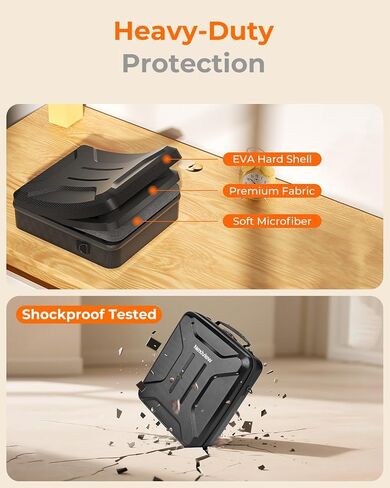 Starlink Mini Case with Custom-Fit Compartments & 3-in-1 Carry | Shock-absorbing padding, water-resistant exterior, backpack, shoulder and hand carry for camping, RV travel and daily use in Saudi Arabia