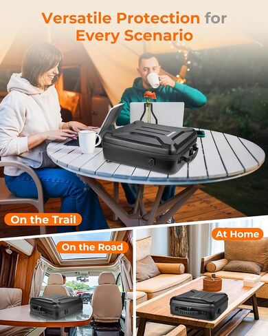 Starlink Mini Case with Custom-Fit Compartments & 3-in-1 Carry | Shock-absorbing padding, water-resistant exterior, backpack, shoulder and hand carry for camping, RV travel and daily use in Saudi Arabia
