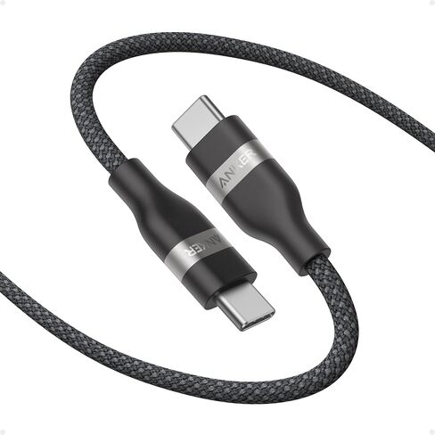 Anker Nano USB C to USB C Cable, 240W Fast Charging Cable (10 ft, Black) | Flexible Multi-Color Braided Charger for iPhone 17 Series, MacBook Pro, and More in Kuwait