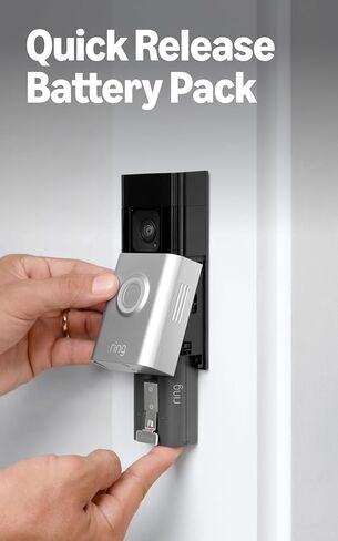 جرس الباب بالبطارية من Ring Plus، وأمان المنزل أو العمل، وفيديو HD+ من الرأس إلى القدم، واكتشاف الحركة والتنبيهات، والتحدث ثنائي الاتجاه in Kuwait