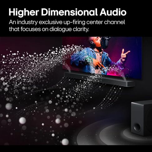 LG S95TR 9.1.5-Channel OLED evo TV Matching Home Theater Soundbar with Rear Surround Speakers and Wireless Subwoofer, Wow Orchestra, Dolby Atmos, WOWCAST Built-in in Kuwait