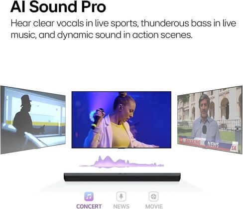 LG S95TR 9.1.5-Channel OLED evo TV Matching Home Theater Soundbar with Rear Surround Speakers and Wireless Subwoofer, Wow Orchestra, Dolby Atmos, WOWCAST Built-in in Kuwait