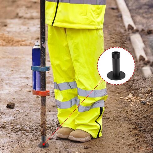 Topo Shoe Metal Style Prism Poles Wide Base Topo Shoe Flat Surface At End of Pole in Kuwait