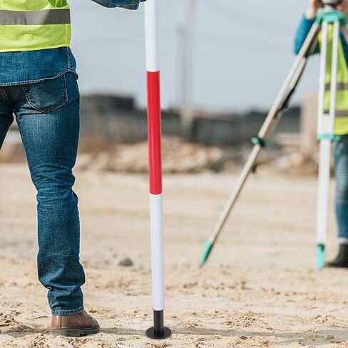 Topo Shoe Metal Style Prism Poles Wide Base Topo Shoe Flat Surface At End of Pole in Kuwait