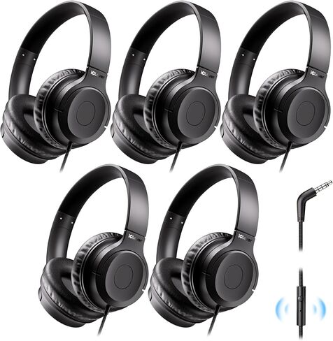 iClever HS27 5 Pack Kids Headphones for School K-12 Online Learning Travel in Saudi Arabia