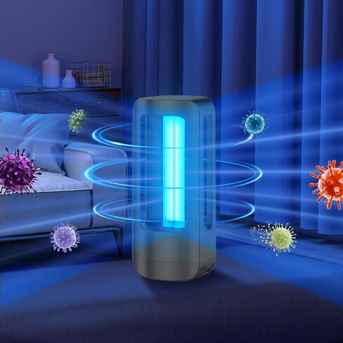 SANSI UV Light 18W Ultraviolet Light for Room, Rechargeable UV LED Lamp | with 3-Level Timer and Remote Control, 5000mAh Fast Charging Battery for Travel Home Bedroom Office in Kuwait