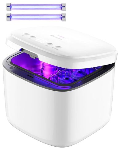 IAGREEA UV Cleaning and Dryer, 4 in 1 UV Box with 2 Fluorescent Tubes | One-Click Sstart, Touch Control, 72H Storage, Suitable for Toys/Toothbrushes/Keys/Other Household Items in Saudi Arabia