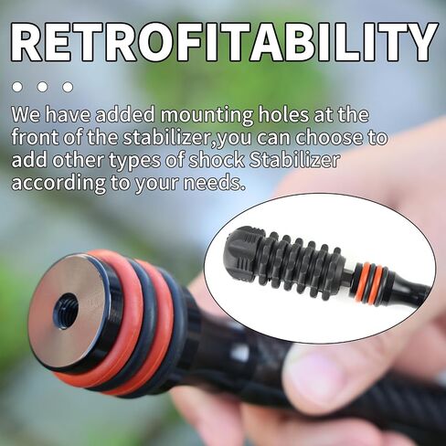 8 Inch Archery Bow Stabilizer for Compound Bow Carbon Balance Bar Absorber with Weights to Reduce Vibrations Sound Absorption for Compound/Recurve Bow Hunting Shooting in Saudi Arabia
