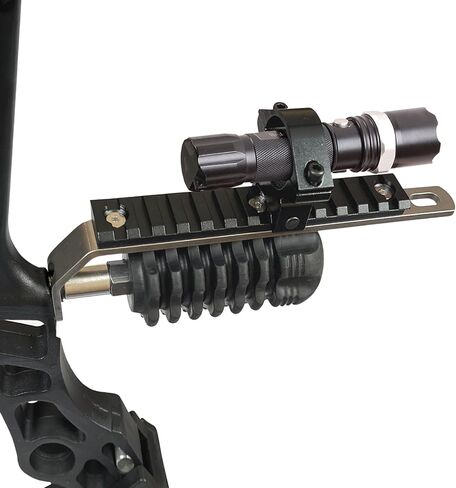Archery Bow Flashlight Mount Universal Bowfishing Light Mount Stabilizer Holder for Compound Bow Outdoor Hunting Shooting Accessories in Saudi Arabia