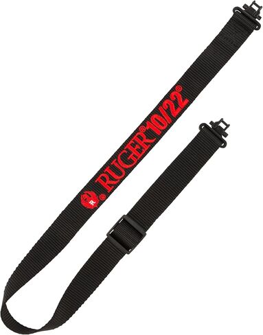 Allen Company Ruger 10/22 Rifle Sling with Swivels (حتى 500 رطل) مقاس 22 بوصة إلى 40 بوصة قابل للتعديل - حبال مسدس بنقطتين - حزام 1.25 بوصة - يتضمن أجهزة التثبيت - ملحقات البندقية، وملحقات الرماية in Kuwait