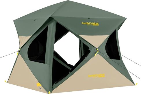 FanttikOutdoor Alpha C4 Ultra Camping Tent 4 Person Pop Up Instant Cabin Setup in 60 Seconds Portable Hub Tent with Rainfly & Windproof for Outdoor Camping & Overlanding in Saudi Arabia