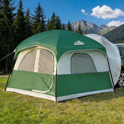 SUV Tent, Car Tents for Camping, Universal SUV Tailgate Tent | 10x9ft Large, PU3000 Waterproof, Camping Tent Universal Compatible with SUV, CUV, Easy Setup Standalone Shelter for Outdoor in Saudi Arabia