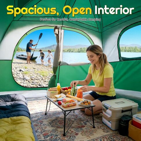 SUV Tent, Car Tents for Camping, Universal SUV Tailgate Tent | 10x9ft Large, PU3000 Waterproof, Camping Tent Universal Compatible with SUV, CUV, Easy Setup Standalone Shelter for Outdoor in Saudi Arabia