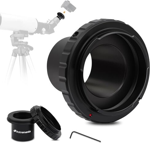 Astromania T2 T Ring and T Adapter for Minolta AF Bayonet SLR/DSLR Cameras | Telescope Photo Adapter, Camera Adapter for Astrophotography, Metal Telescope Accessories, for 1.25inch Astronomy Telescopes in Saudi Arabia