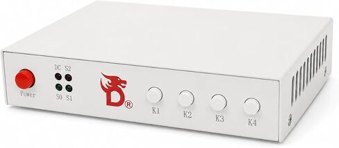 D DICHEND DICHEN DMA Fuser Combiner: 2K 144 هرتز HDMI، فائق الدقة، نقل بدون فقدان، ألعاب وفيديو سلس، هيكل من الألومنيوم مع برامج تعليمية USB in Kuwait