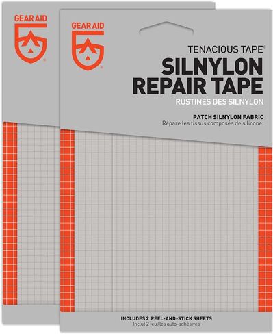 GEAR AID Tenacious Tape Silnylon Patches for Silicone Tent and Tarp Repair, 3"x5" in Saudi Arabia