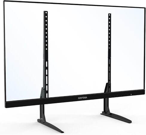 GRIFEMA Universal TV Stand for 20-80 in, Height Adjustable, Easy Install | Max VESA 800X400 mm, Holds Up to 110 Lbs, Table Top TV Stands For Living Room Bedroom, Fit 40 43 55 60 65 70 75 80 inch TVs in Saudi Arabia