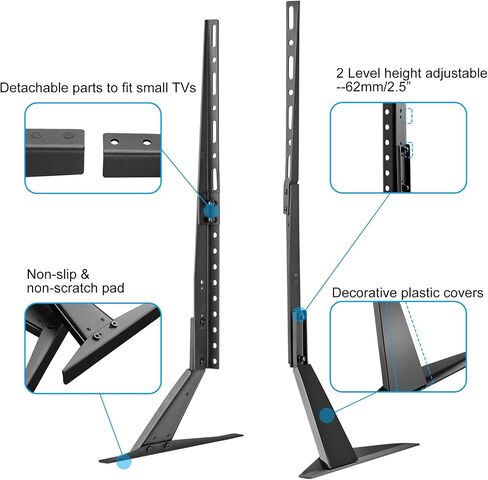 Suptek Universal TV Stand Table Top Replacement TV Legs for 22-65 inches LCD Flat&Curved Screen TV, Max VESA up to 800x400mm Support 110lbs in Saudi Arabia