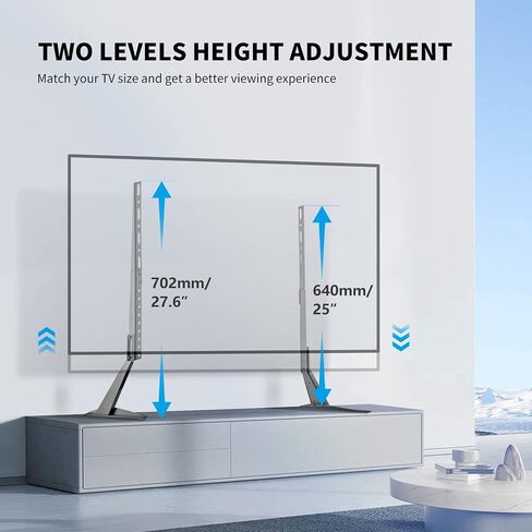 Suptek Universal TV Stand Table Top Replacement TV Legs for 22-65 inches LCD Flat&Curved Screen TV, Max VESA up to 800x400mm Support 110lbs in Saudi Arabia