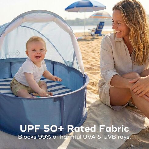 Babymoov Babyni Anti-UV Pop-Up Tent, UPF 50+ Sun Protection, Portable Baby Sun Shelter with Mosquito Net, Lightweight Travel Tent for Beach, Park & Outdoor Use in Saudi Arabia