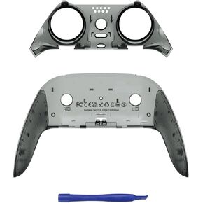 CHARM FOCUS Front Back Shell Grip Cover Compatible for PS5 Edge Controller Shell, Restore Discolouration & Flaking Back Clip Shell, TPE Soft Rubber Seamless-Fit DIY Replacement for PS5Edge Controller in Saudi Arabia