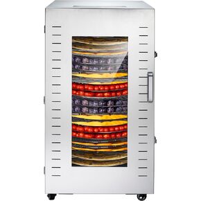 Upgraded 18 trays Commercial Dehydrator, Full Stainless Steel Large Capacity Food Dehydrators for Small Business, 2000W Fast Drying Machine for Jerky, Herbs, Dog Treats, Bakery, 190℉ Temp Control in Saudi Arabia
