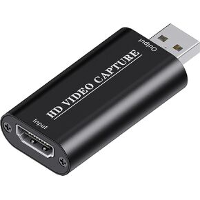 VIXLW 4K HDMI Video Capture Card, Cam Link Card, HDMI to USB 2.0 Game Audio Adapter, Record Capture Device for Streaming, Teaching, Gaming, Live Broadcasting, Video Conference [Windows] in Kuwait