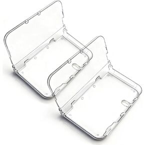2 Pack 3DS XL Case, Clear Shell Compatible with Nintendo 3DS XL LL (2012) Console, 3DS XL LL Crystal Hard Protective Cover Skin Accessory, Transparent White in Saudi Arabia