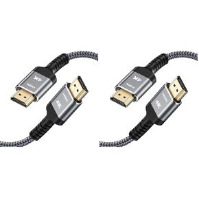 Highwings Long HDMI Cable 25FT 4K HDR High Speed HDMI 2.0 Cables | 18Gbps 2.0 Braided HDMI Cord, 4K HDR, HDR10, HDCP 2.2, ARC, Compatible with Roku TV/HDTV/PS5/Blu-ray in Saudi Arabia