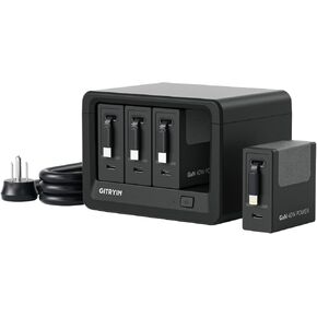 12-in-1 Desktop Charging Station, 160W USB Retractable GaN Charger | Modular Charging Hub for Multiple Device, 3 Retractable Type-C Chargers, 1 Lightning, 4 AC, 4 USBC, 33.5in Cables, Black in Saudi Arabia