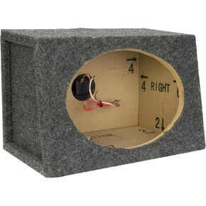 صناديق مكبرات صوت السيارة Scosche SE69KT2-WP1 6x9 - حاوية MDF ممتازة للحصول على صوت واضح - بناء متين لأداء مكبر الصوت الأمثل 6x9 - حاويات صندوق مضخم صوت MDF - مجموعة من صندوقين in Kuwait
