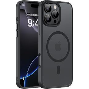 حافظة miracase لهاتف iPhone 16e وحافظة iPhone 17e لـ MagSafe [مع واقيات شاشة 2×9H+] حماية عالية من الدرجة العسكرية مقاومة للصدمات مع لمسة مخملية لهاتف iPhone 16e/17e، حافظة هاتف 6.1 بوصة، أسود غير لامع in Kuwait