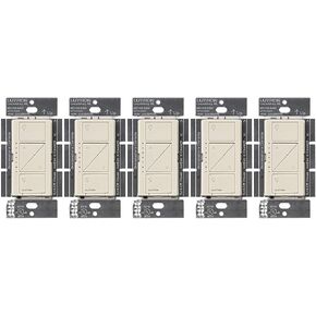 Lutron Caseta Smart Dimmer Switch (Smart Hub Required), No Neutral Required | For Caseta Systems, for Dimmable LED Lights, 150 Watt, Single-Pole/3-Way, PD-6WCL-WH, White in Saudi Arabia