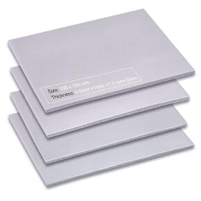 Aairhut 4 Pack 13 W/m.K Thermal Pads, 100 x 100 mm x [0.5 mm+1 mm+1.5 mm+2 mm] Silicone Cooling Pad Non Conductive Heat Resistance Extreme Odyssey Cover with Dual Self-Adhesive Films for PC Laptop PS4 in Saudi Arabia