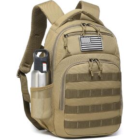 Military tactical backpack, school backpack for Children small tactical assault bag (Black, 16.5) in Saudi Arabia