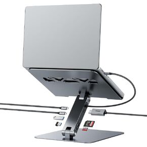 BENFEI Laptop Stand with USB C 7in1 Docking Station,HDMI 4K@60Hz,1*SD 1*Micro SD,100W Power Delivery,10Gbps 1*USB C 3.2 and 2*USB A 3.2 Compatible with MacBook Pro/Air, iPad Pro, XPS, Thinkpad in Saudi Arabia