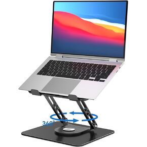 Laptop Stand for Desk Adjustable Computer Stand with 360 Rotating Base Ergonomic Laptop Riser Mount for Desk Foldable Protable Computer Desk Fits with MacBook Pro Air, in Kuwait