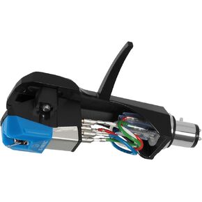 مجموعة كومبو لغطاء الرأس/خرطوشة القرص الدوار من Audio-Technica AT-VM95C/H باللون الأزرق in Kuwait