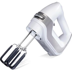 Hamilton Beach Professional 7-Speed Digital Electric Hand Mixer | High-Performance DC Motor | Slow Start | Snap-On Storage Case | SoftScrape Beaters, Whisk, Dough Hooks | Matte Black in Saudi Arabia