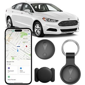 Nilone Undetectable GPS Tracker for Vehicles - Real-Time Tracking Device | No Monthly Fee/No SIM Card, Works with iOS Find My | Mini Hidden Magnetic GPS Locator, Ultra-Slim, IP68 Waterproof, Reliable in Saudi Arabia