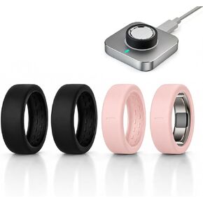 4 Pack Ring Cover Compatible with Oura Ring 5, Ultra-Thin Silicone | Ring Protector Case, Soft Comfortable Anti-Scratch Ring Guard, Supports Charging with Cover On in Kuwait