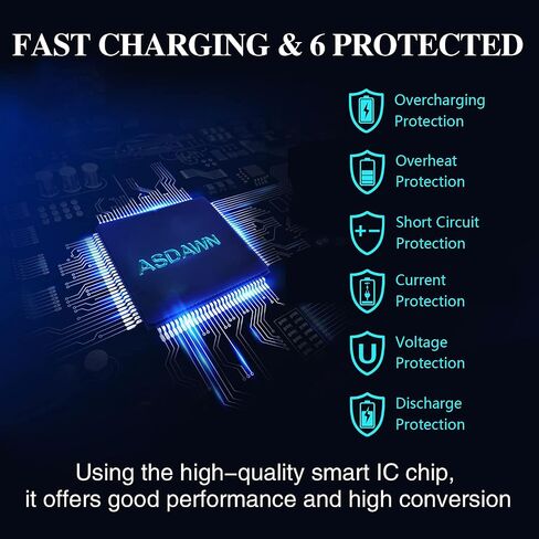 ASDAWN 6500mAh Battery for iPhone 13 (Not for 13 Mini/ 13 Pro/ 13 Pro Max) | Upgraded Higher Capacity for iPhone 13 A2633 A2482 A2631 A2634 A2635 Battery Replacement in Saudi Arabia