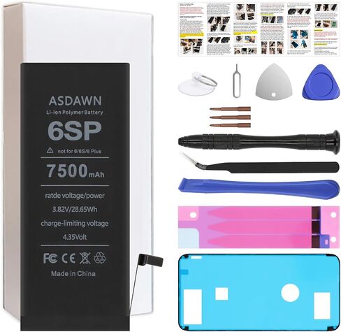 ASDAWN 6500mAh Battery for iPhone 13 (Not for 13 Mini/ 13 Pro/ 13 Pro Max) | Upgraded Higher Capacity for iPhone 13 A2633 A2482 A2631 A2634 A2635 Battery Replacement in Saudi Arabia