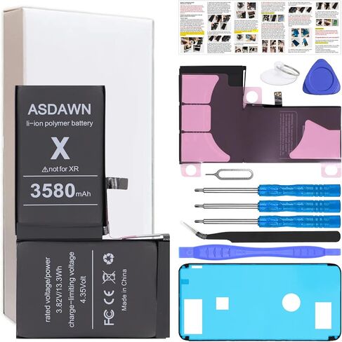 ASDAWN 6500mAh Battery for iPhone 13 (Not for 13 Mini/ 13 Pro/ 13 Pro Max) | Upgraded Higher Capacity for iPhone 13 A2633 A2482 A2631 A2634 A2635 Battery Replacement in Saudi Arabia